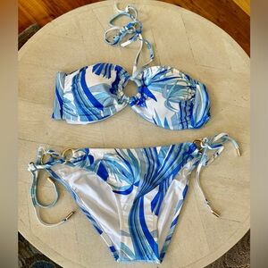 NWT Melissa Odabash Janeiro Twirl Bikini Size 8 💙💙💙